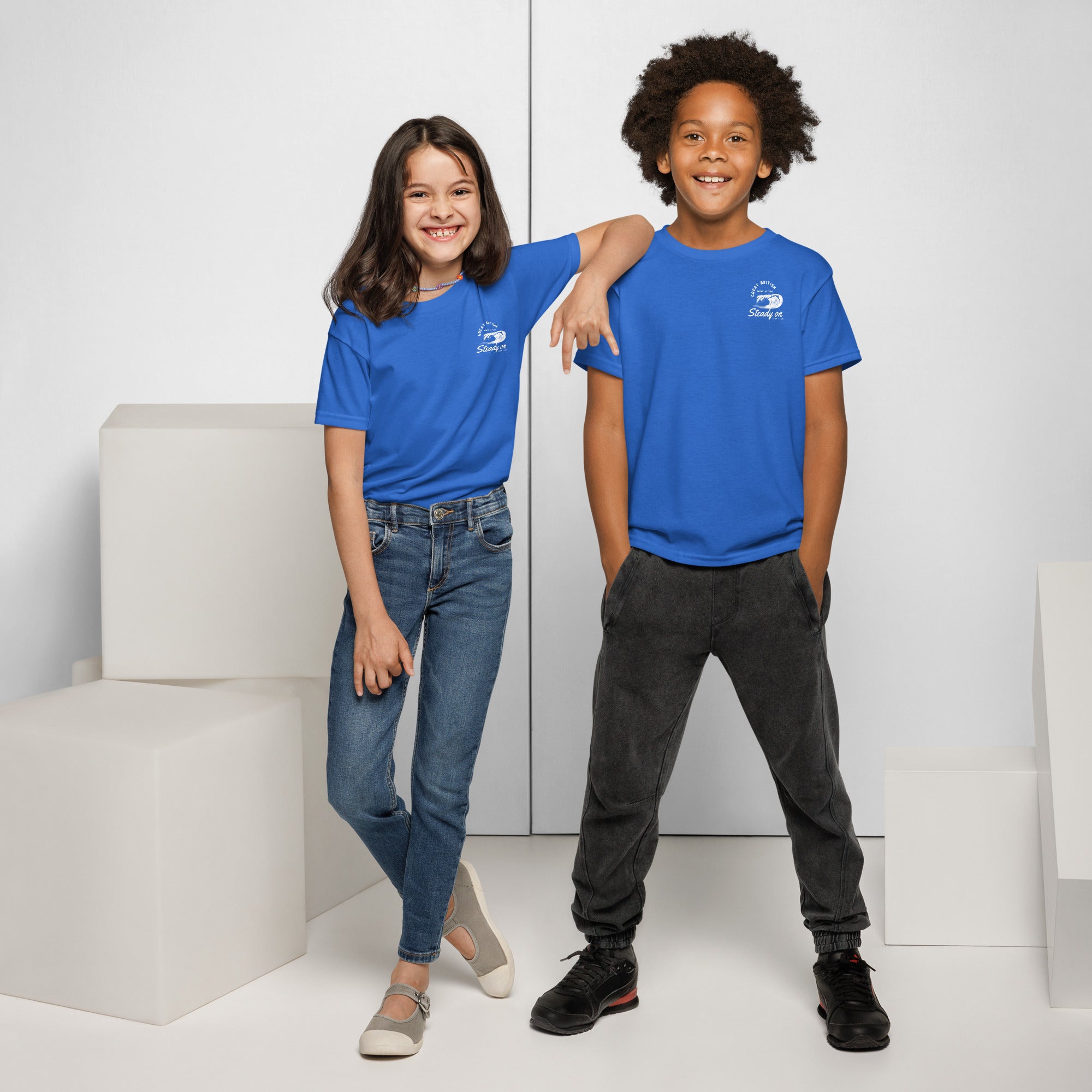 Jolly & Goode kids shirts Steady On Surf Club Kids T-Shirt Cheeky British Style