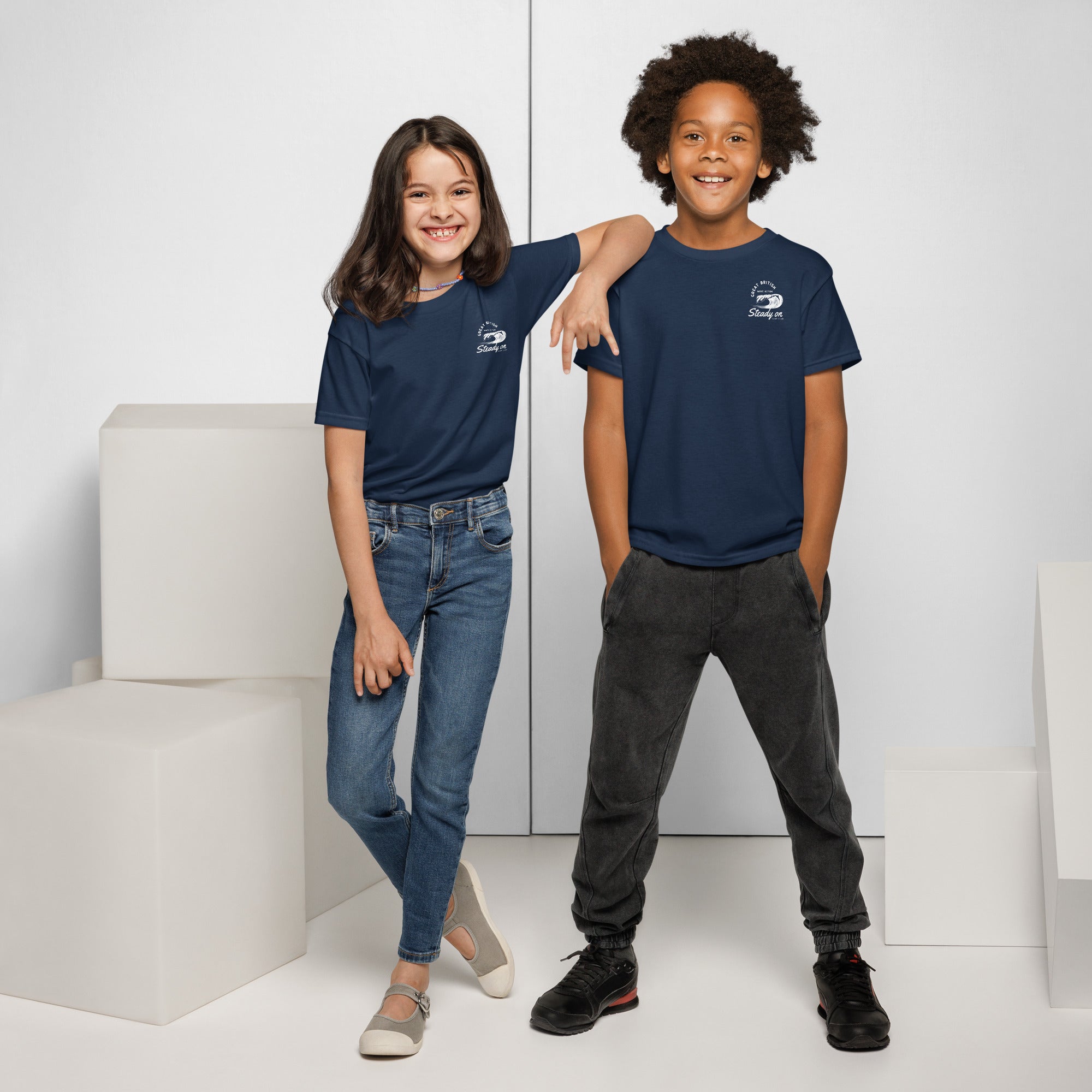 Jolly & Goode kids shirts Steady On Surf Club Kids T-Shirt Cheeky British Style