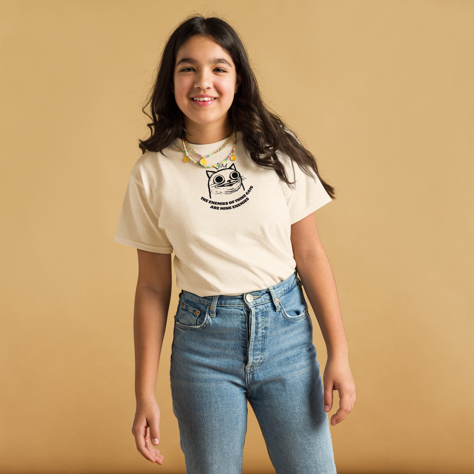 Jolly & Goode kids shirts The Enemies of Thine Cats are Mine Enemies | Youth Tee Cheeky British Style