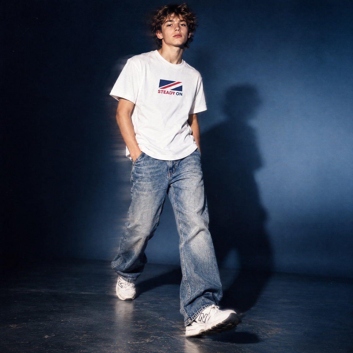 Jolly & Goode kids shirts XS Steady On Youth Classic Tee Cheeky British Style