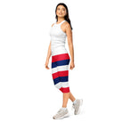 Jolly & Goode Leggings XS Hawaiian Flag Capri Leggings | Flag of Hawaii Stripes Cheeky British Style