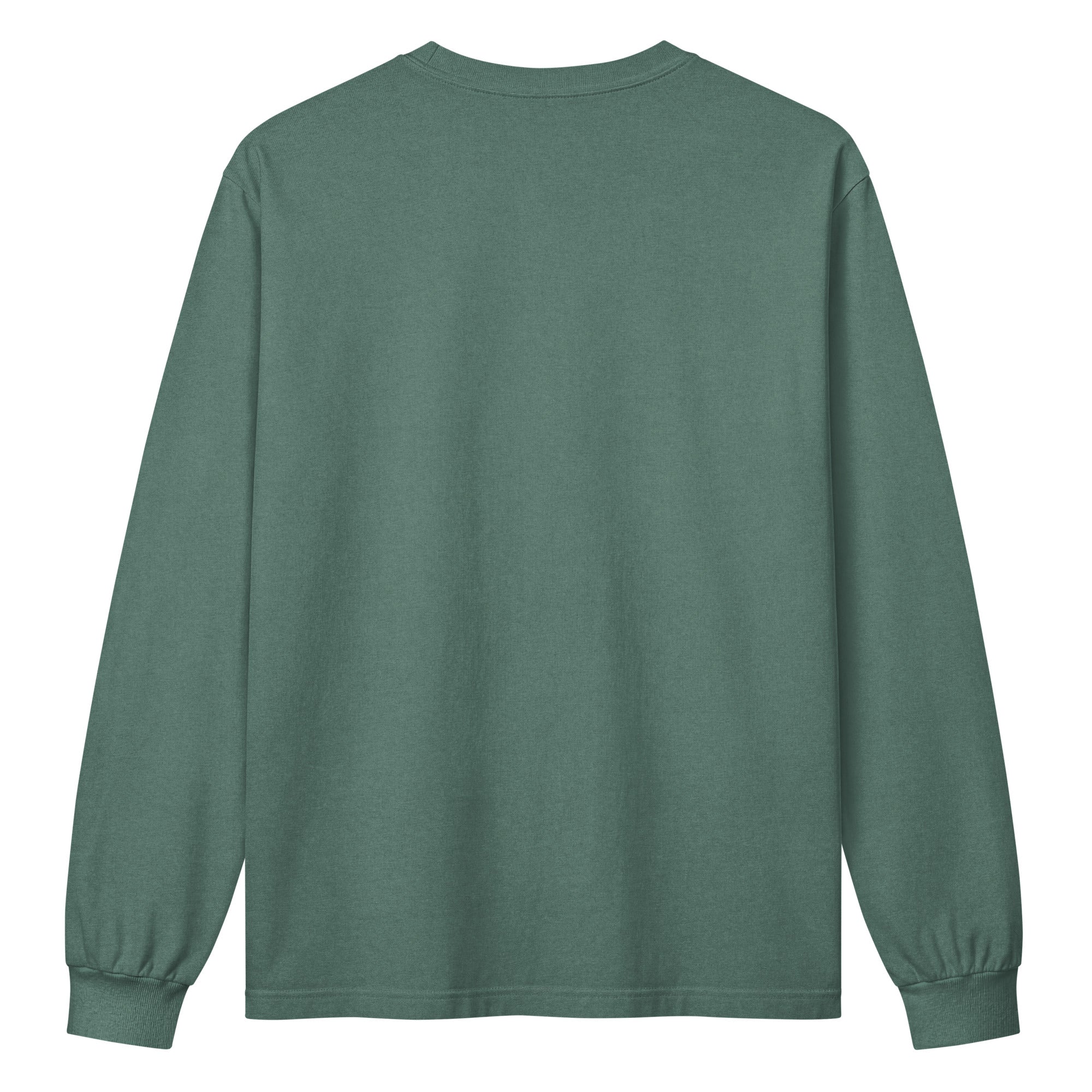 Jolly & Goode long sleeve shirts Crowned British Blue Cat Long Sleeve Tee | Garment Dyed | Unisex Cheeky British Style