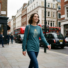 Jolly & Goode long sleeve shirts Crowned British Blue Shorthair Cat Long-Sleeve Tee Cheeky British Style