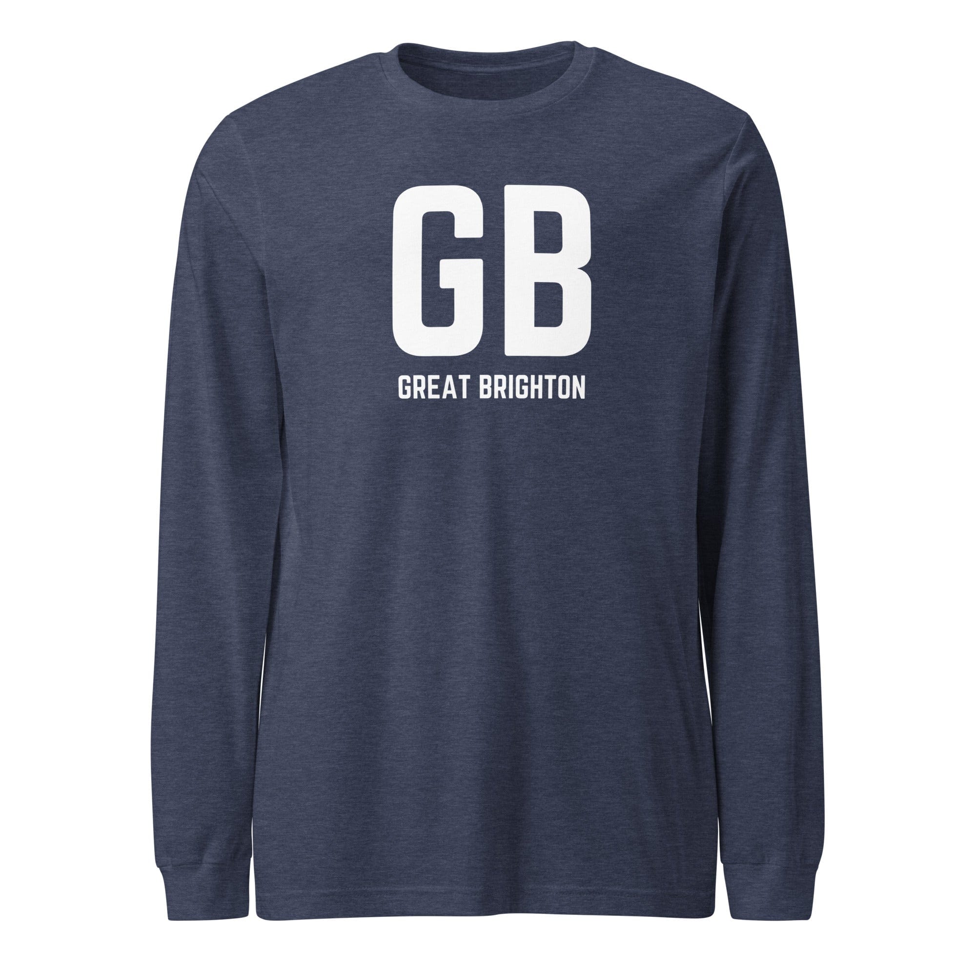 Jolly & Goode long sleeve shirts Heather Navy / XS GB Great Brighton - Long Sleeve Shirt Cheeky British Style