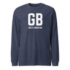 Jolly & Goode long sleeve shirts Heather Navy / XS GB Great Brighton - Long Sleeve Shirt Cheeky British Style