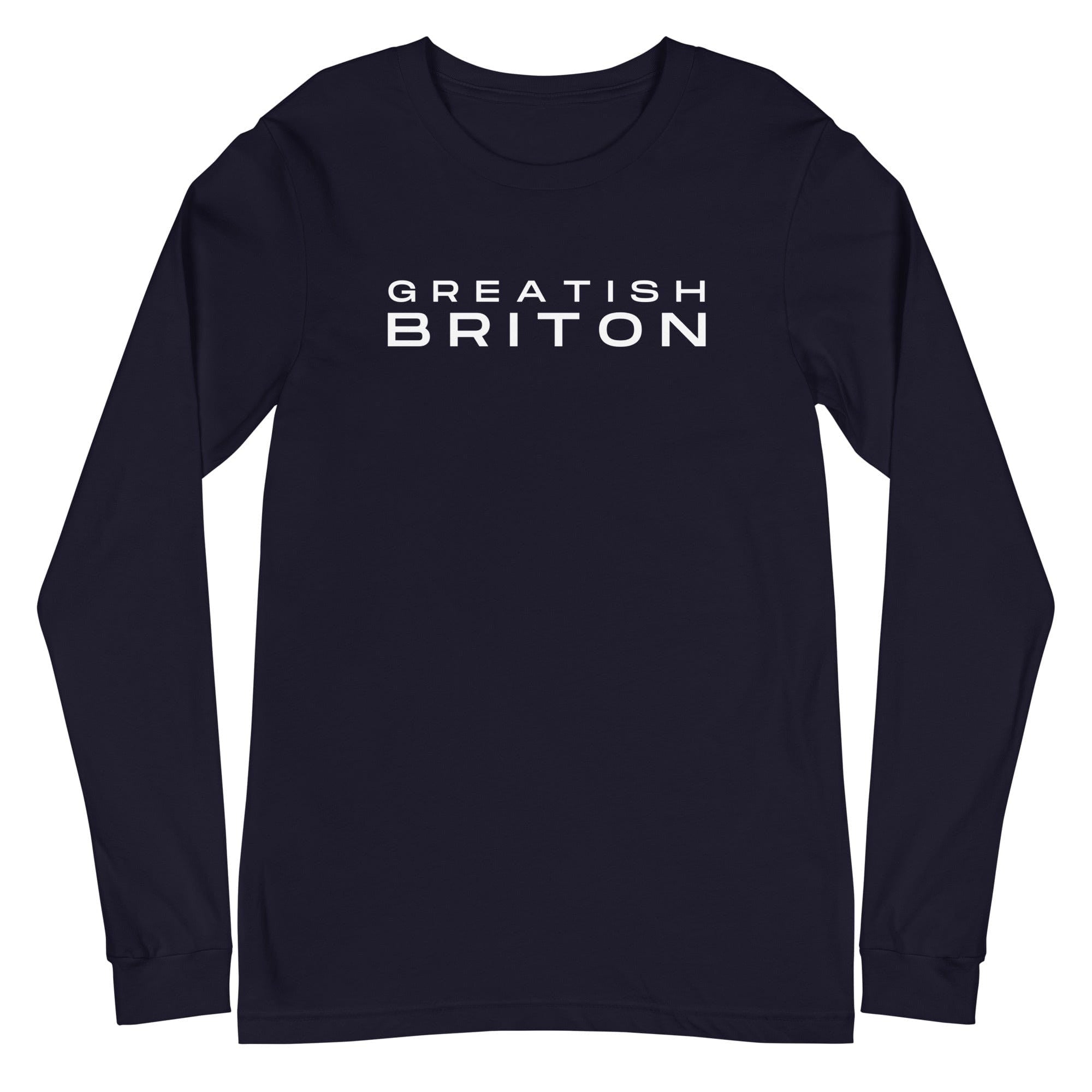 Jolly & Goode long sleeve shirts Navy / XS Greatish Briton Long-Sleeve Shirt Cheeky British Style