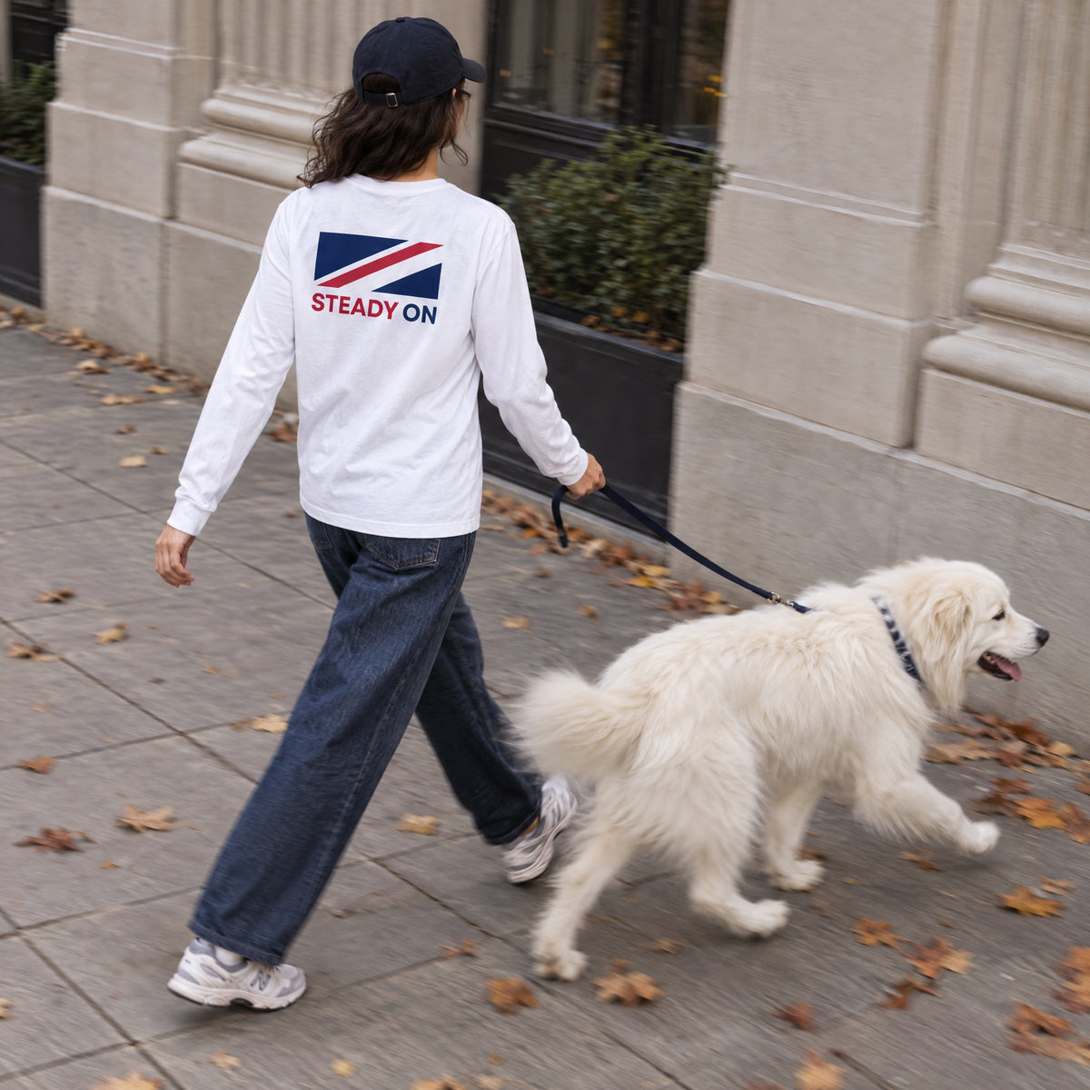Jolly & Goode long sleeve shirts Steady On Long Sleeve Tee Cheeky British Style