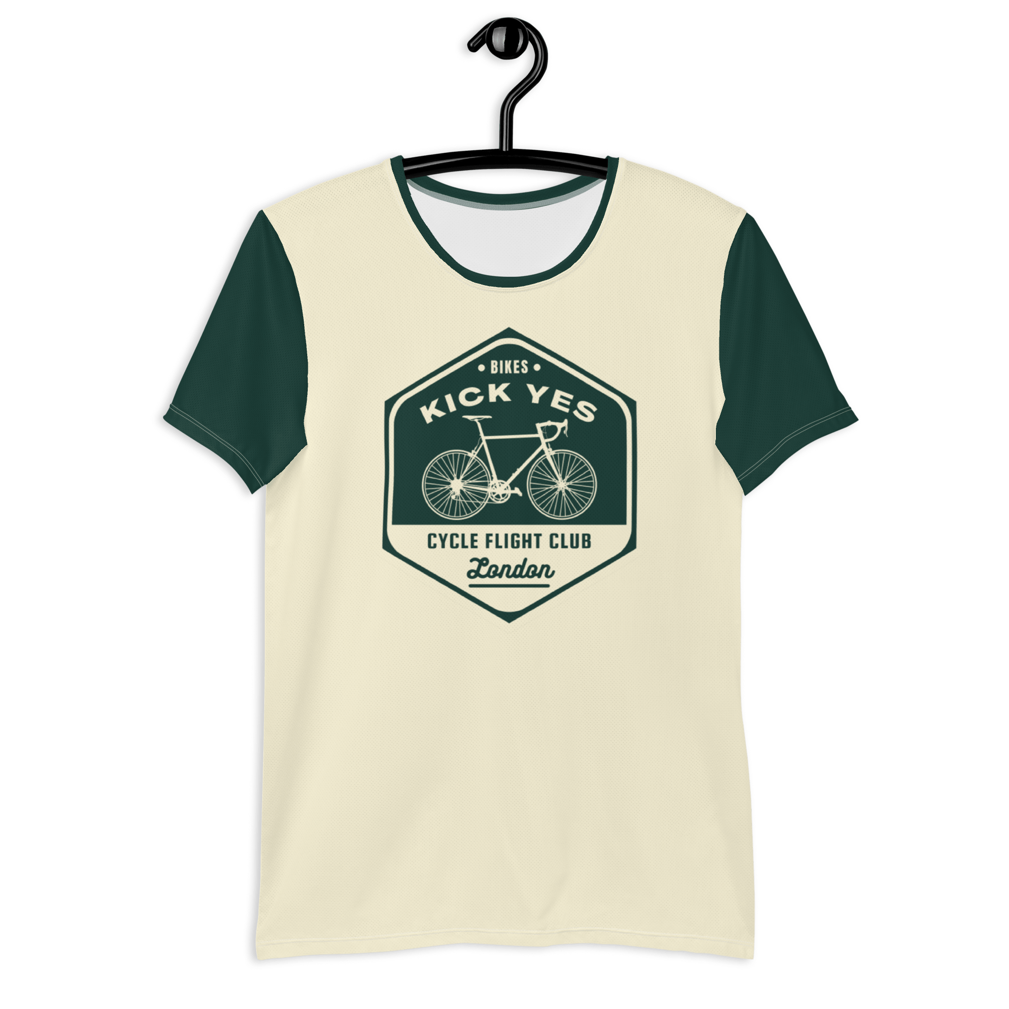 Jolly & Goode men's athletic shirts Bikes Kick Yes, Cycle Flight Club London Men's Athletic Shirt Cheeky British Style