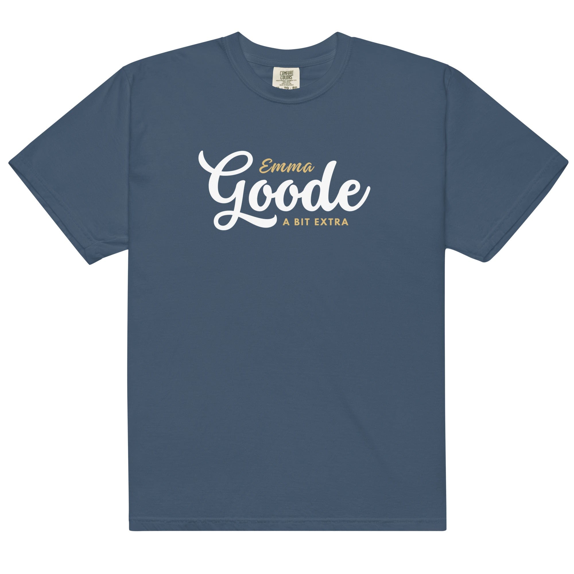 Jolly & Goode Midnight / S Emma Goode A Bit Extra Tee | Garment-dyed heavyweight cotton Cheeky British Style