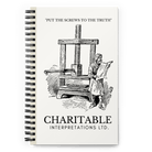 Jolly & Goode Notebooks & Notepads Charitable Interpretations Notebook Cheeky British Style