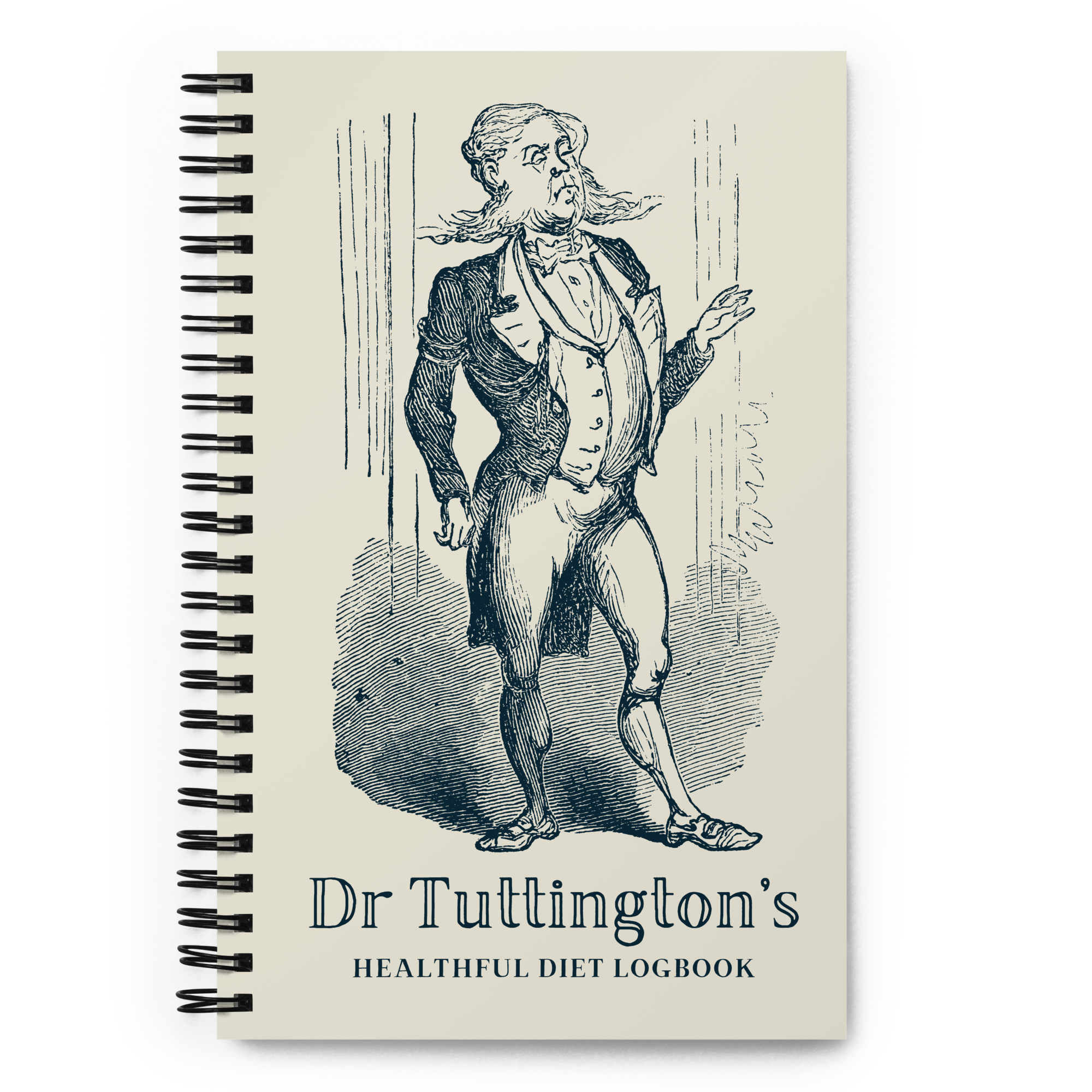Jolly & Goode Notebooks & Notepads Dr Tuttington's Diet Logbook Cheeky British Style