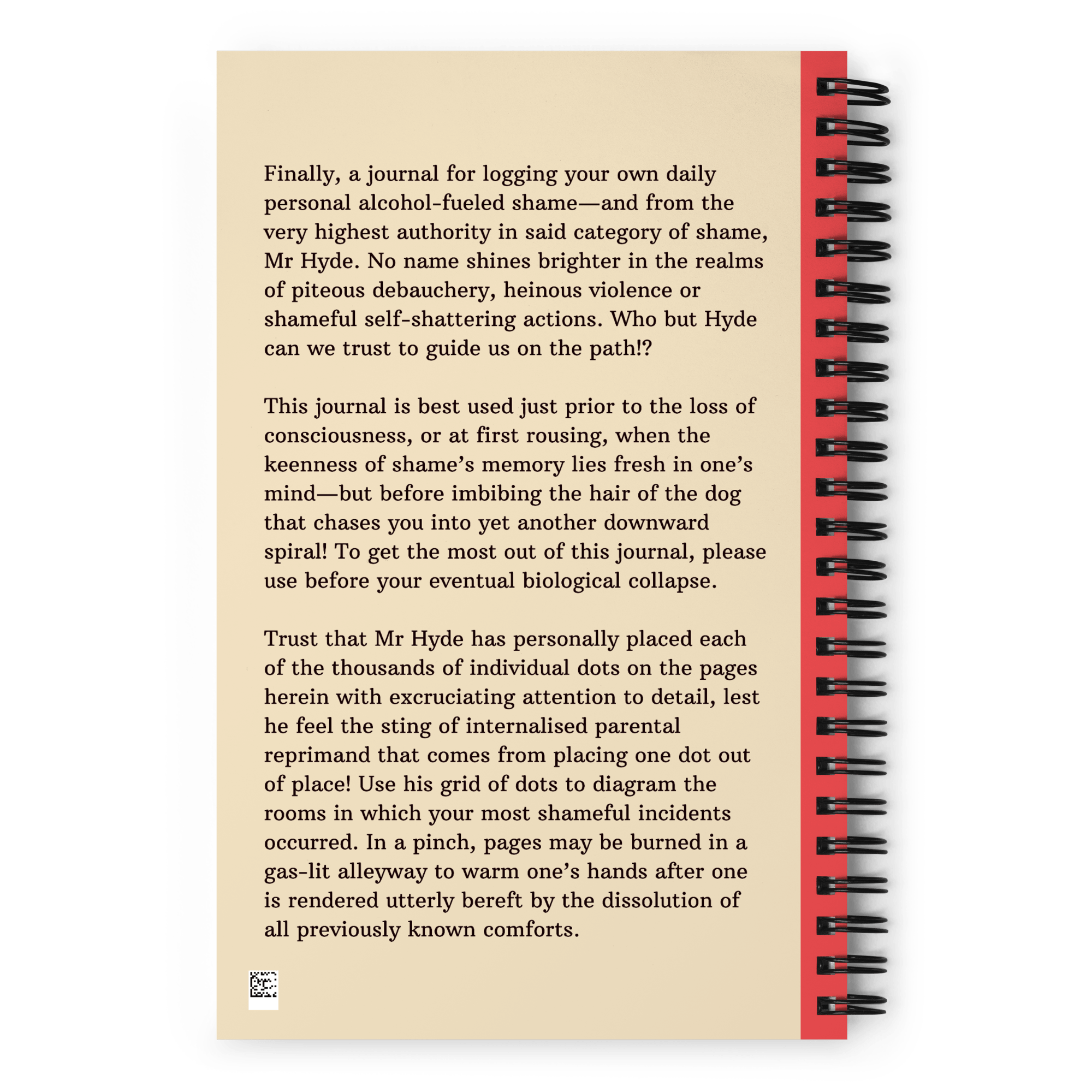 Jolly & Goode Notebooks & Notepads Mr Hyde's Shame Journal Cheeky British Style