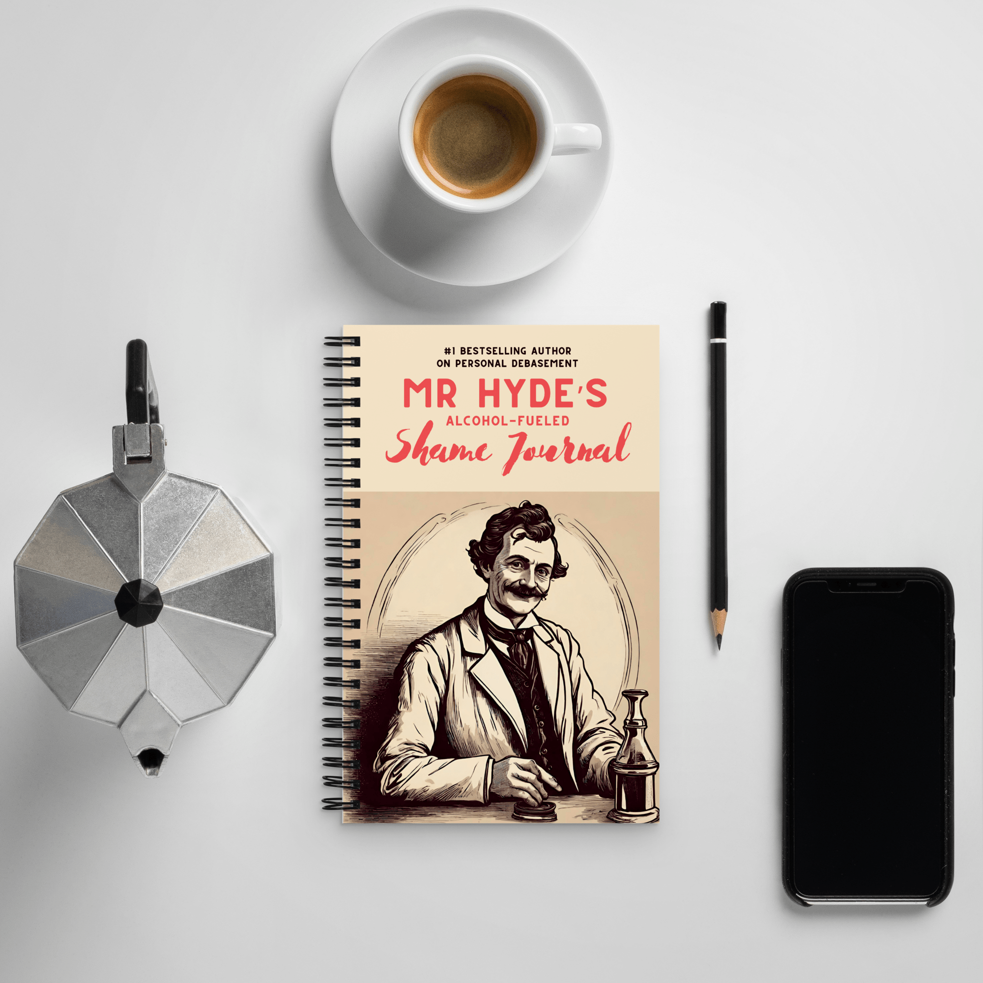 Jolly & Goode Notebooks & Notepads Mr Hyde's Shame Journal Cheeky British Style