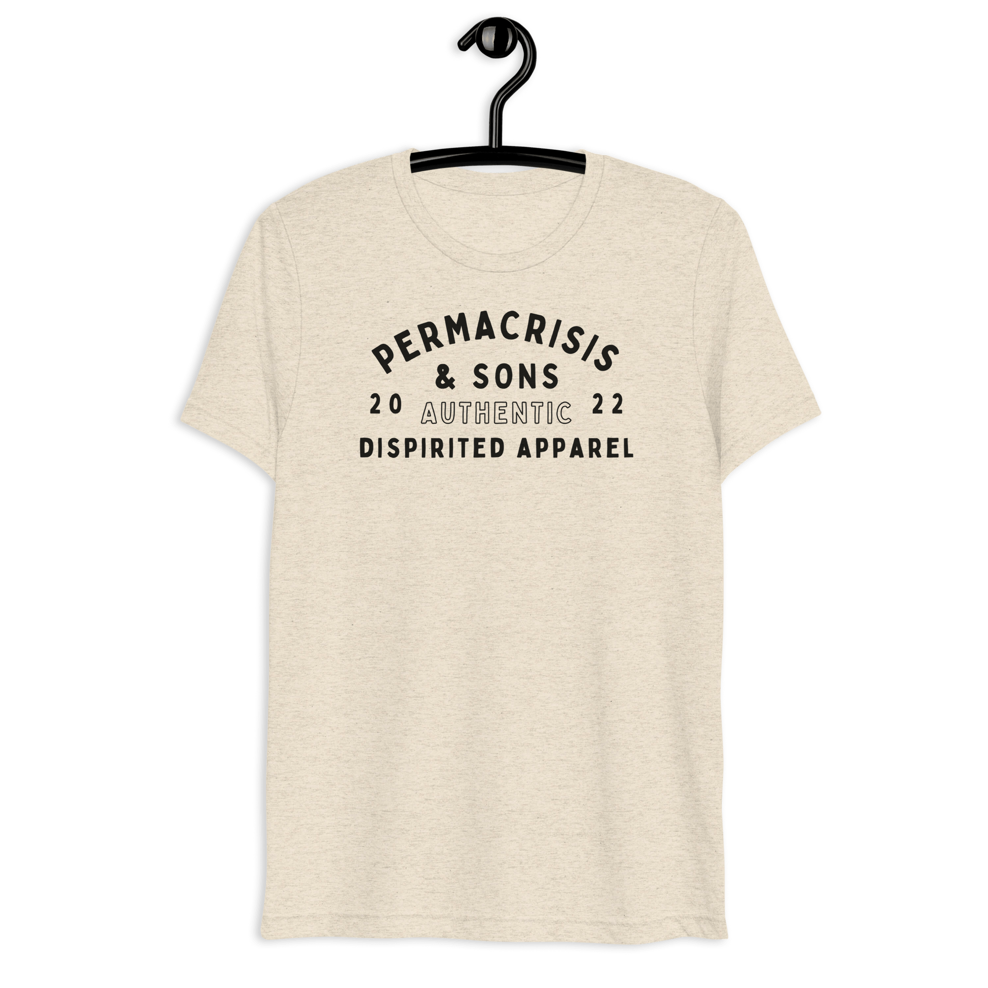 Jolly & Goode Oatmeal Triblend / XS Permacrisis & Sons Triblend T-shirt Cheeky British Style