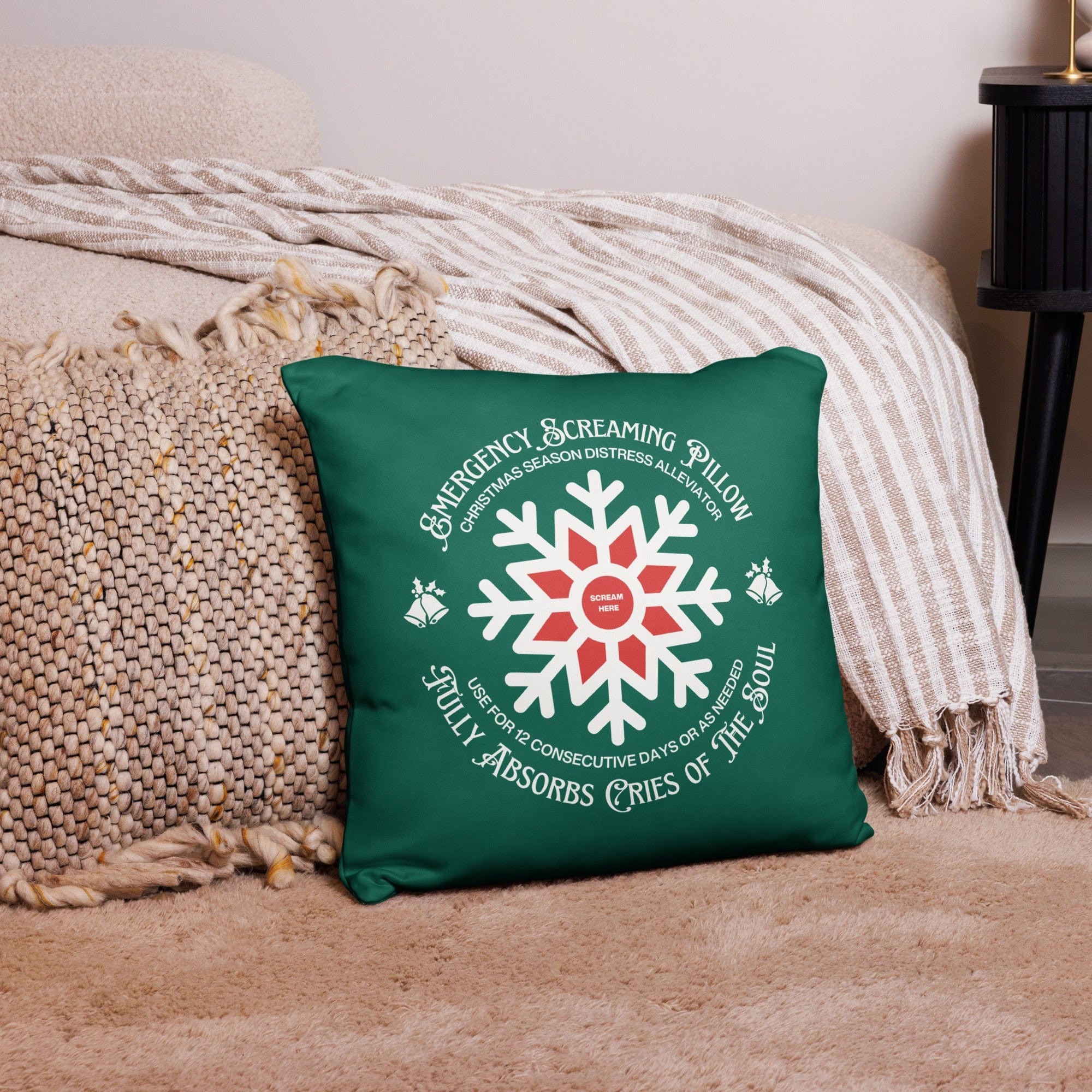 Jolly & Goode Pillow Emergency Screaming Pillow | Christmas Edition Cheeky British Style