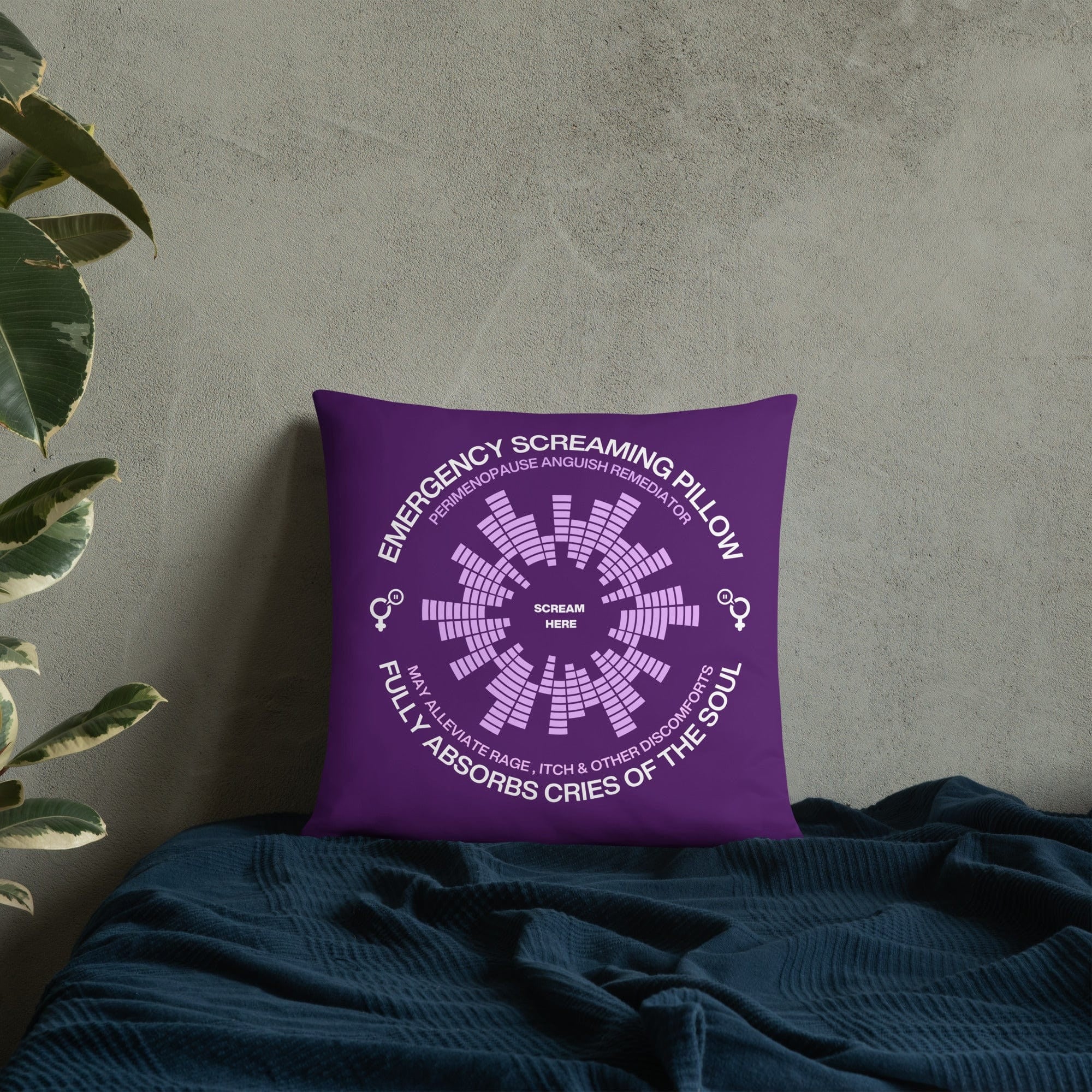Jolly & Goode Pillow Emergency Screaming Pillow | Perimenopause Edition Cheeky British Style