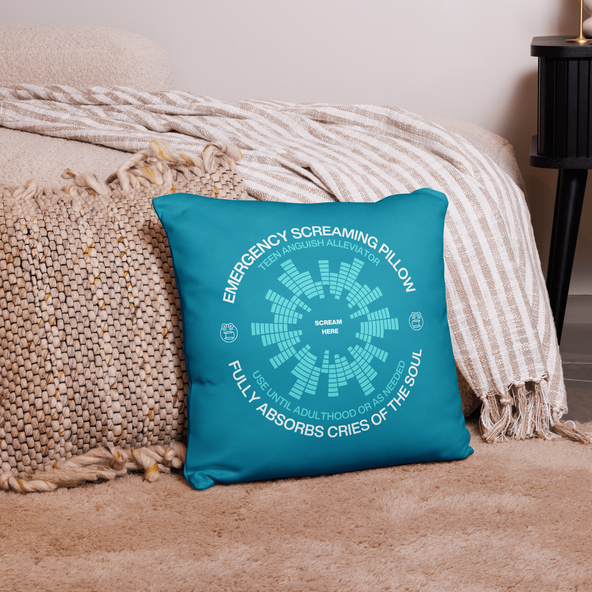Jolly & Goode Pillow Emergency Screaming Pillow | Teen Edition Cheeky British Style