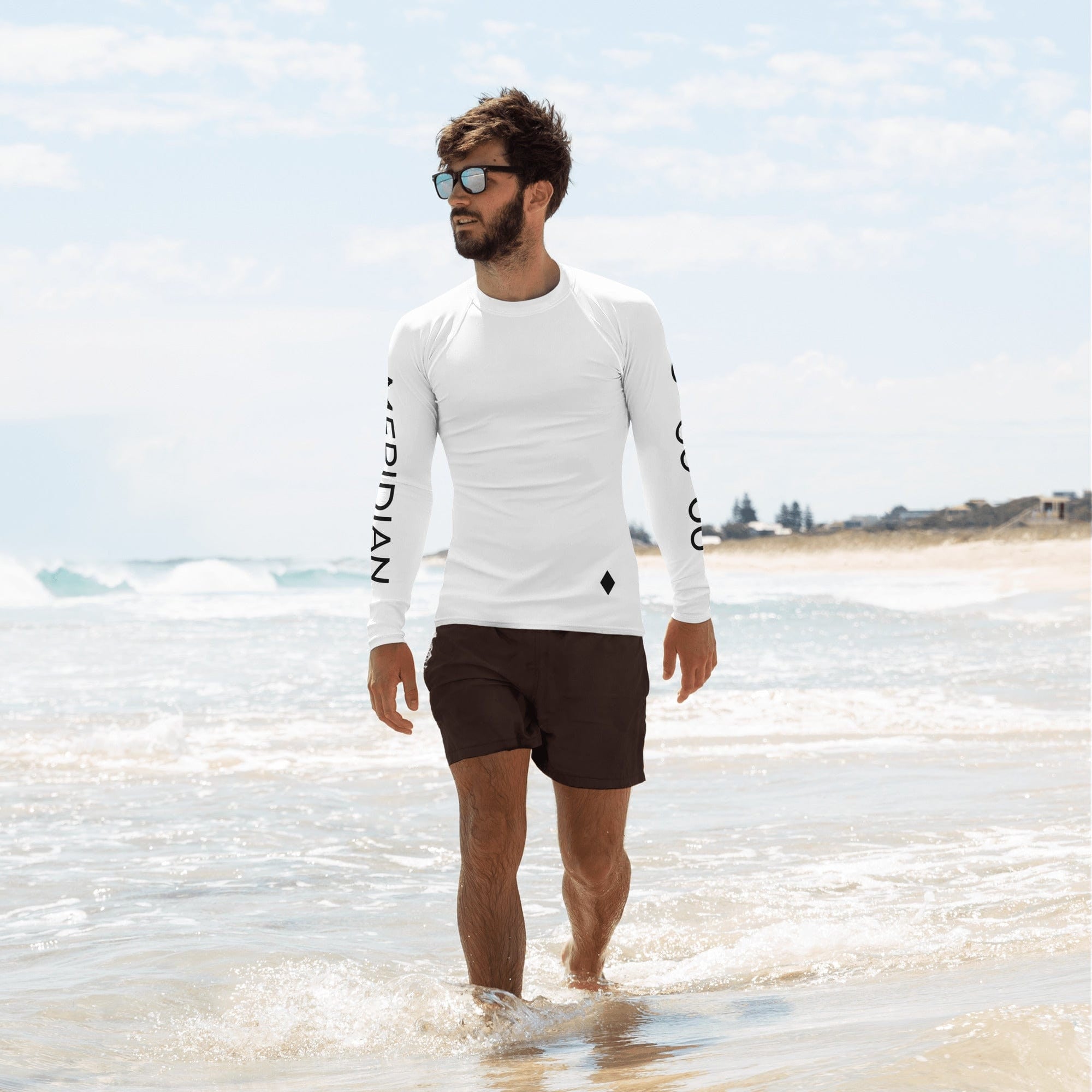 Jolly & Goode Rash Guards & Swim Shirts XS Greenwich Meridian Men's Swim Shirt Cheeky British Style