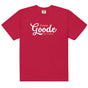 Jolly & Goode Red / S Emma Goode A Bit Extra Tee | Garment-dyed heavyweight cotton Cheeky British Style