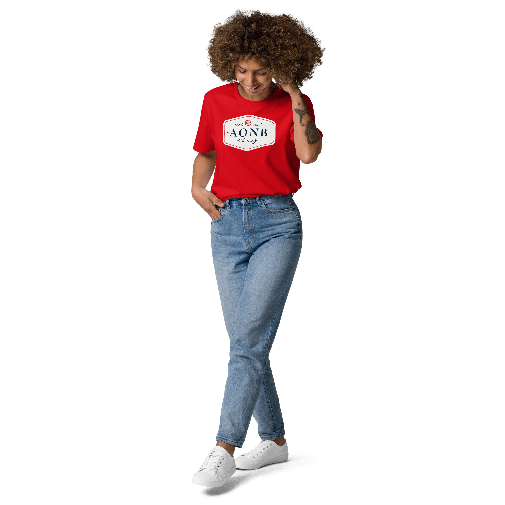 Jolly & Goode Shirts & Tops AONB T-shirt | Organic Cotton | Unisex Fit Cheeky British Style