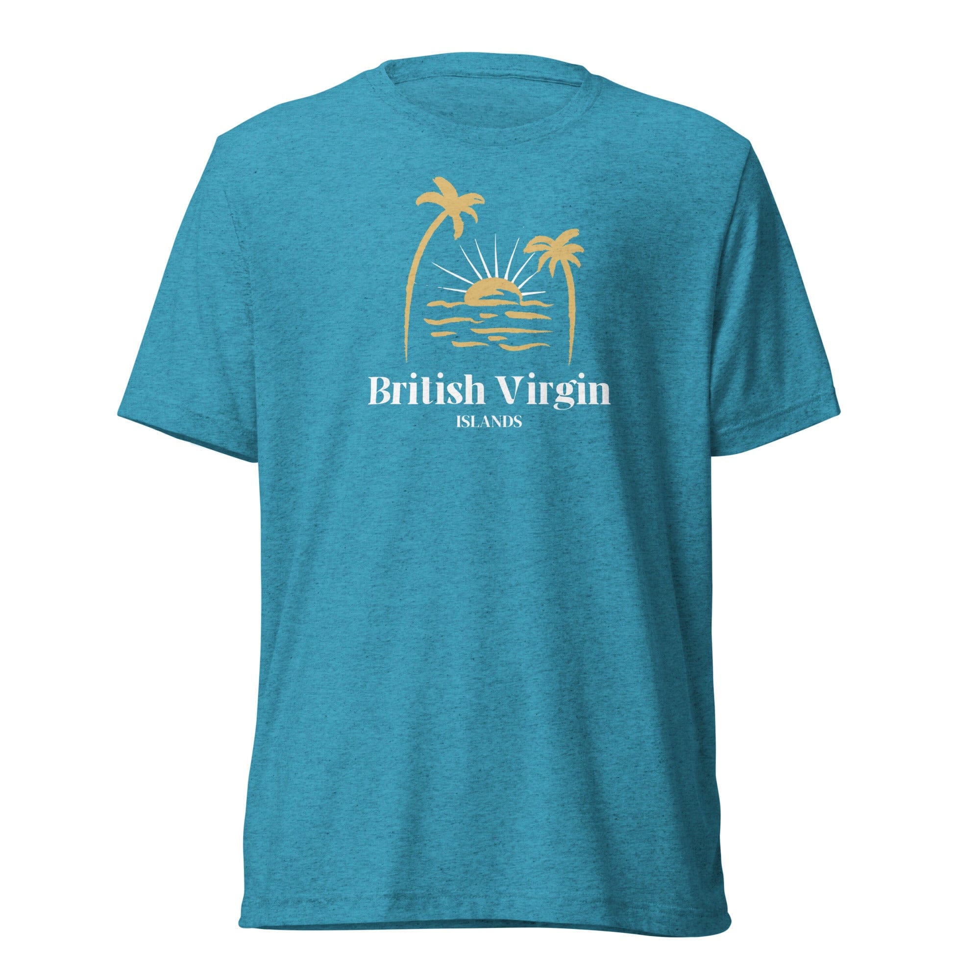 Jolly & Goode Shirts & Tops Aqua Triblend / XS British Virgin Islands T-shirt Cheeky British Style