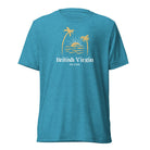 Jolly & Goode Shirts & Tops Aqua Triblend / XS British Virgin Islands T-shirt Cheeky British Style