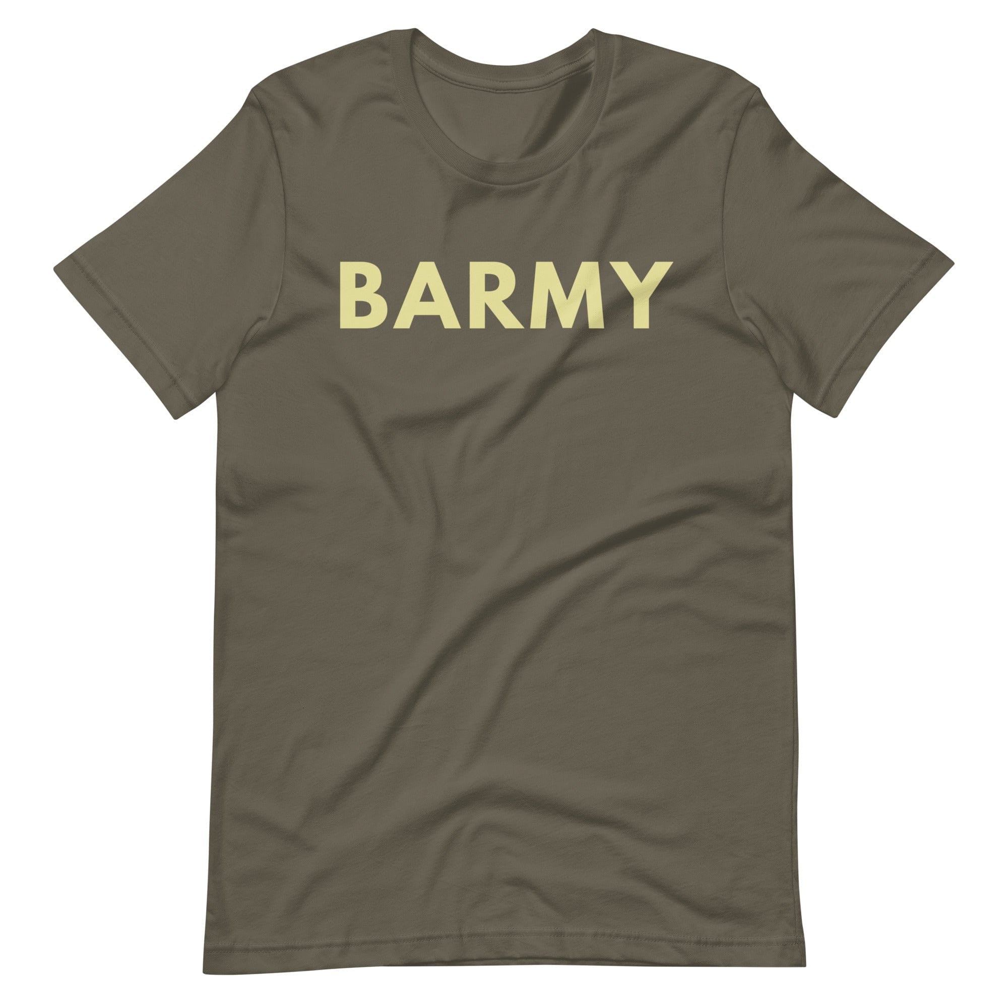 Jolly & Goode Shirts & Tops Army / S Barmy T-shirt | Unisex Cheeky British Style