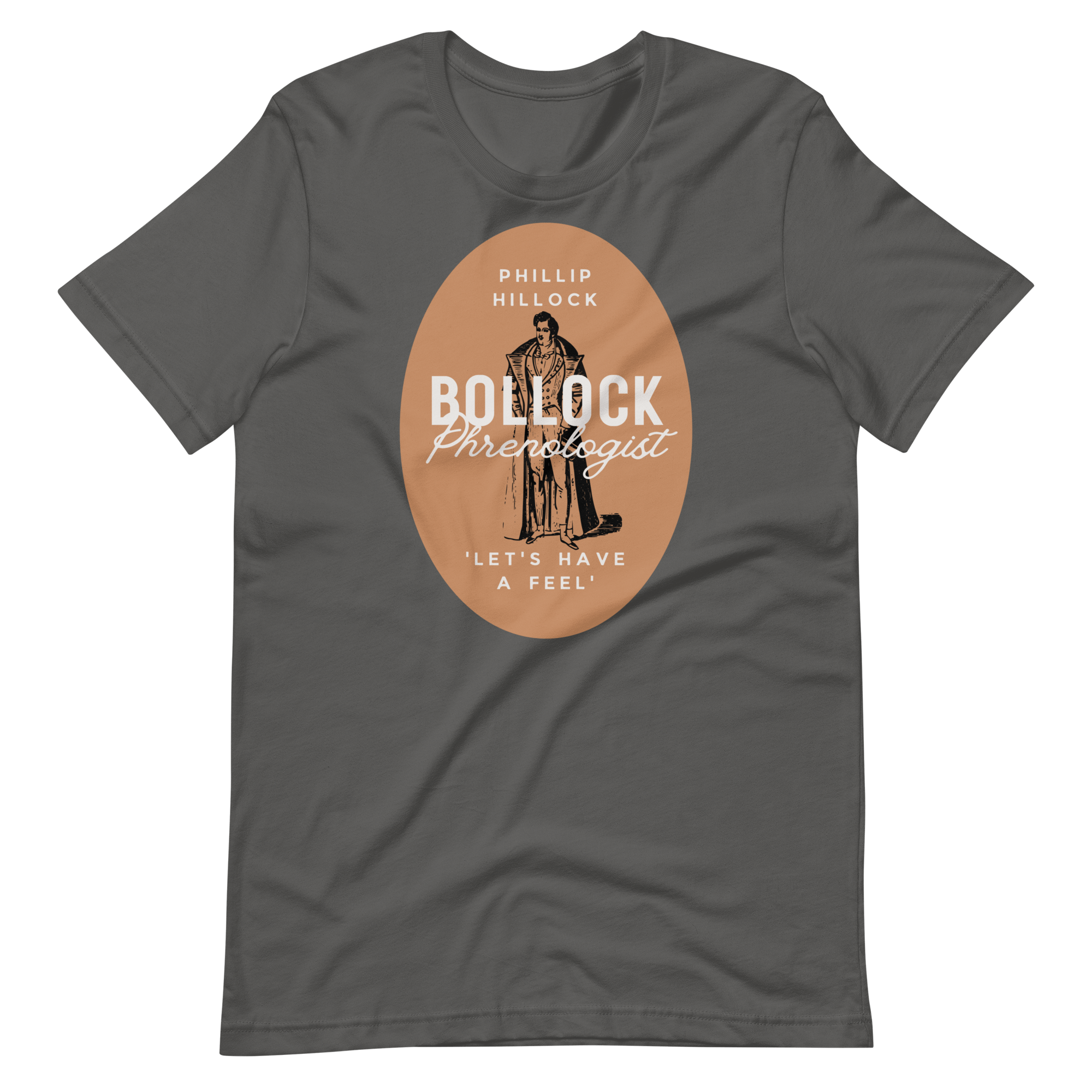 Jolly & Goode Shirts & Tops Asphalt / S Phillip Hillock Bollock Phrenologist T-shirt Cheeky British Style
