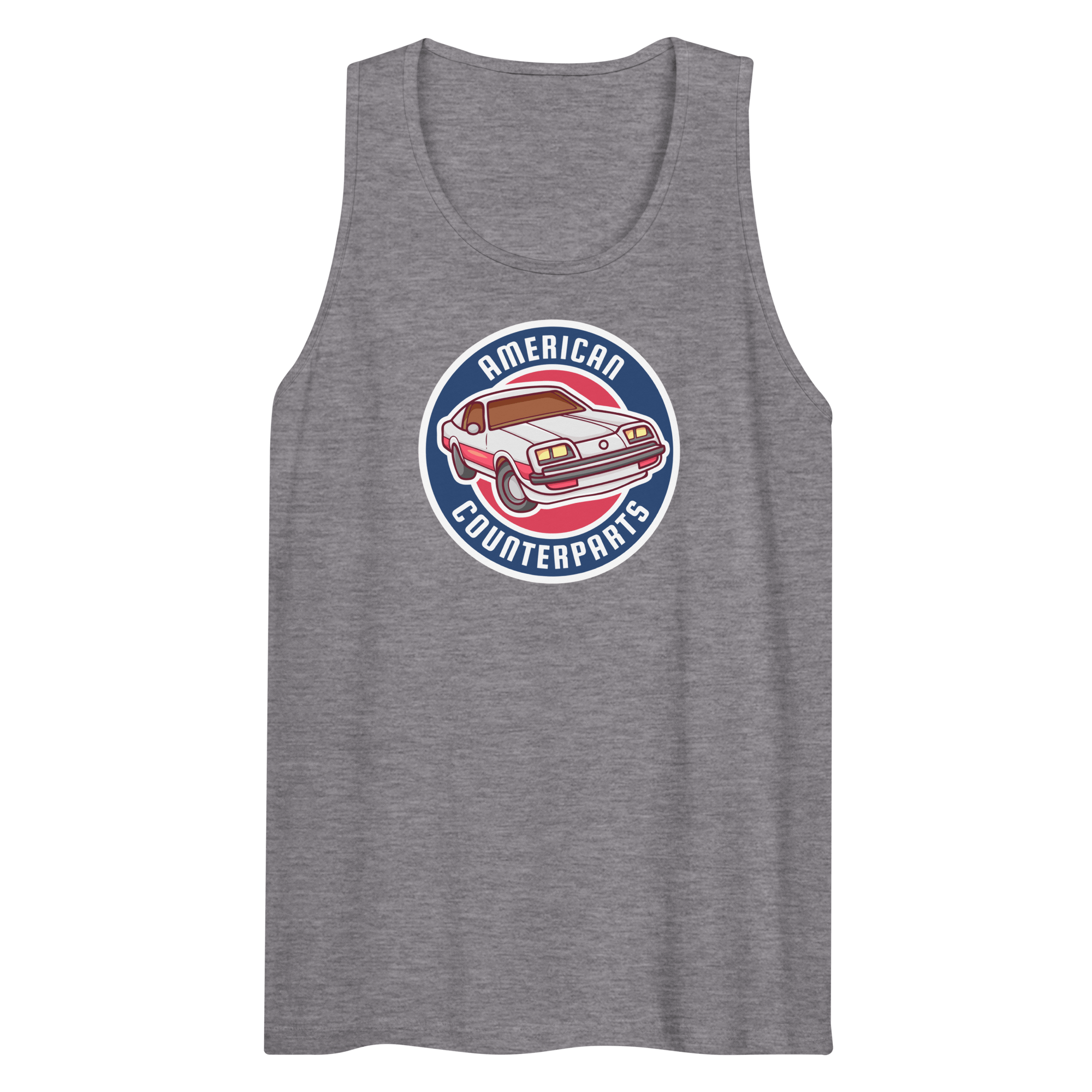 Jolly & Goode Shirts & Tops Athletic Heather / S American Counterparts | Men’s Vest | Tank Top Cheeky British Style