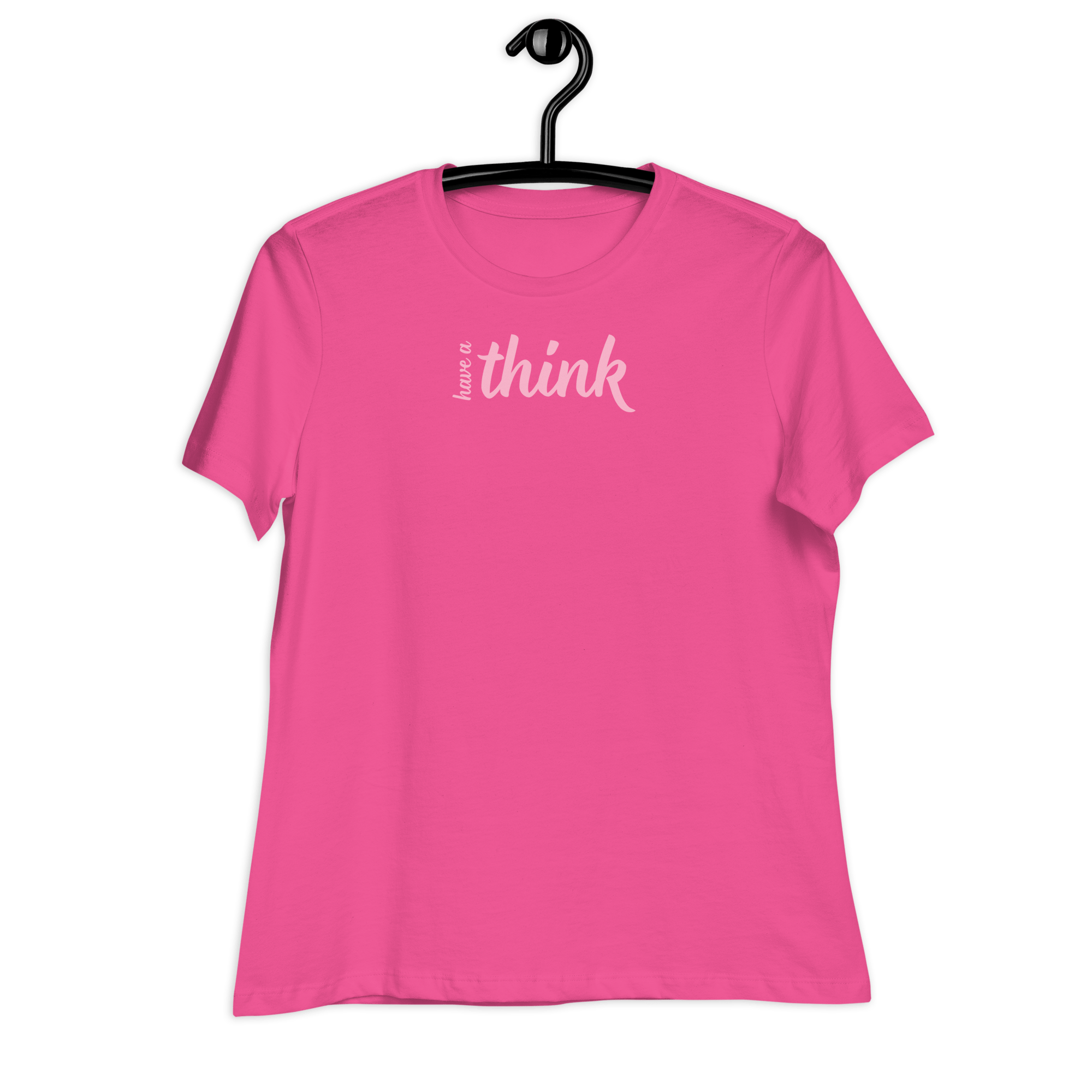 Jolly & Goode Shirts & Tops Berry / S Have a Think Women's Relaxed T-Shirt Cheeky British Style