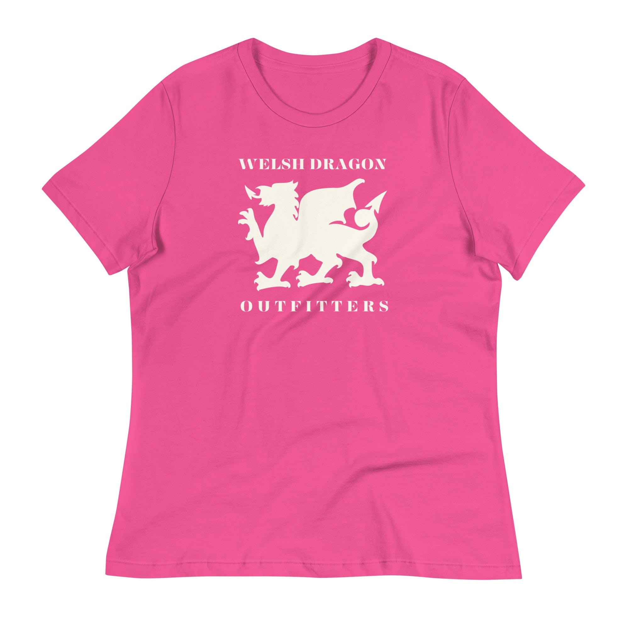 Jolly & Goode Shirts & Tops Berry / S Welsh Dragon Outfitters T-shirt | Women's Relaxed Cheeky British Style