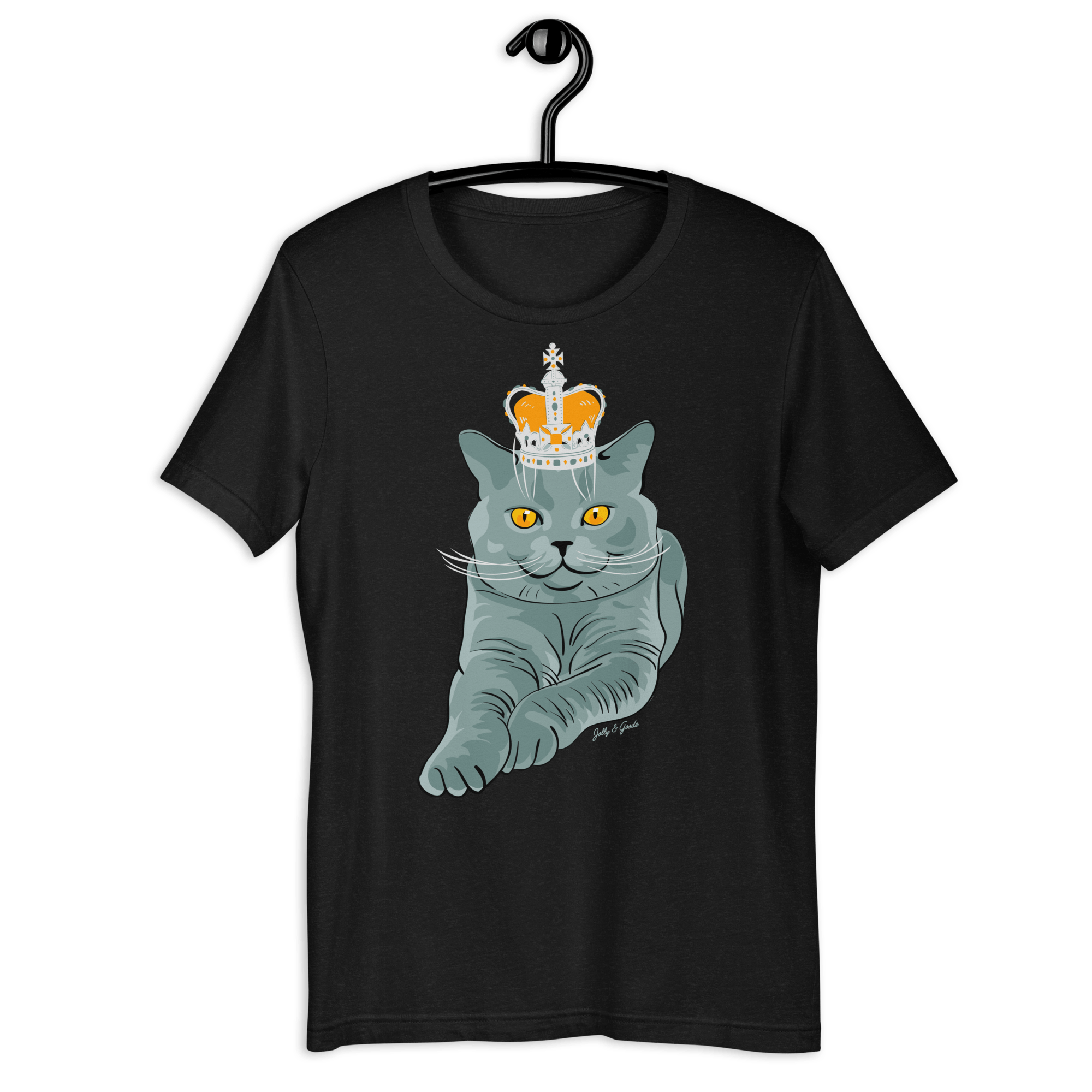 Jolly & Goode Shirts & Tops Black Heather / S British Blue T-shirt Cheeky British Style