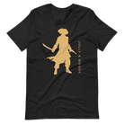 Jolly & Goode Shirts & Tops Black Heather / S Jolly & Goode Gold Pirate Silhouette T-shirt Cheeky British Style