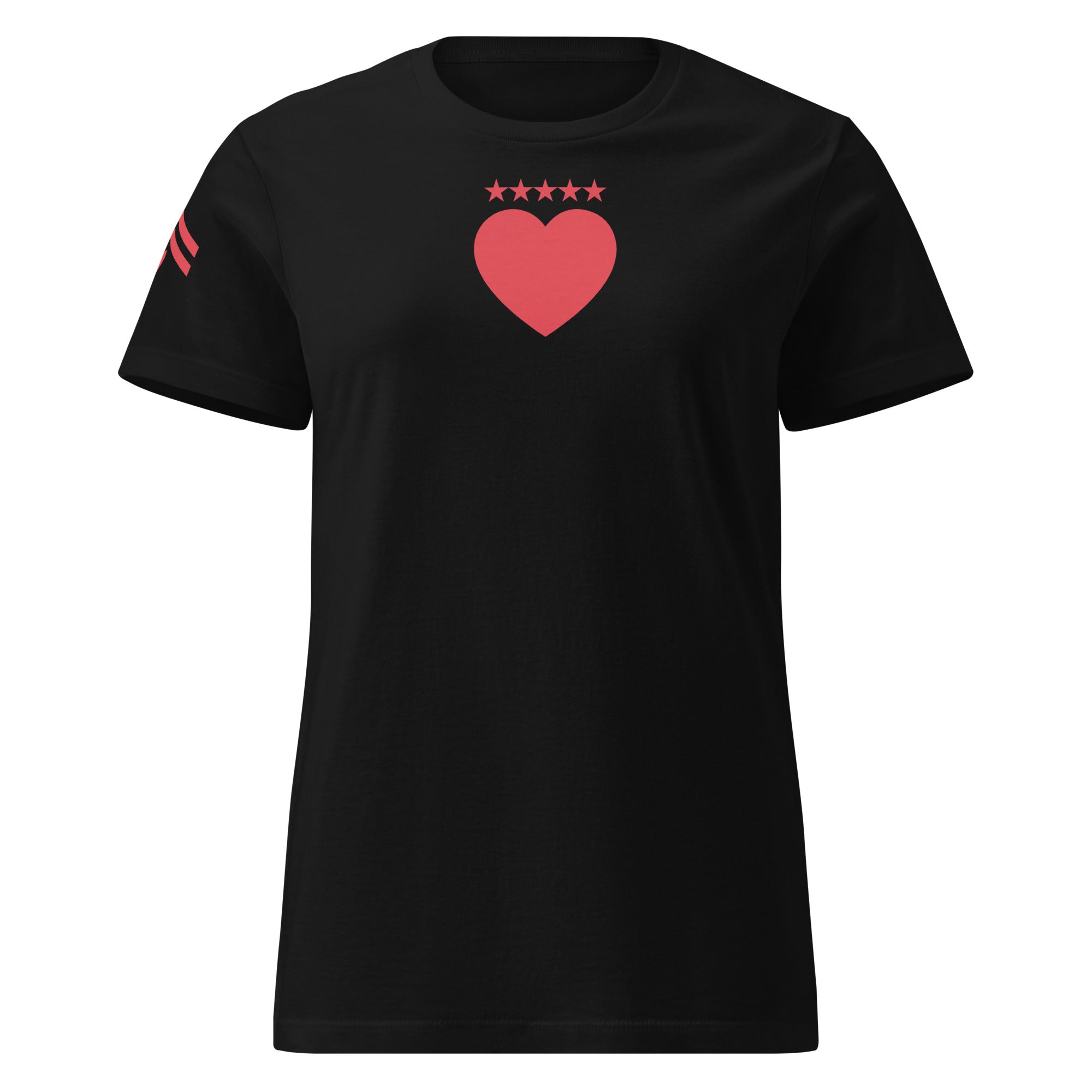 Jolly & Goode Shirts & Tops Black / S Army of Love | Five Star Heart | Women’s Tee Cheeky British Style