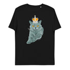 Jolly & Goode Shirts & Tops Black / S Crowned British Blue Shorthair T-shirt | Organic Cotton Cheeky British Style