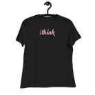 Jolly & Goode Shirts & Tops Black / S Have a Think Women's Relaxed T-Shirt Cheeky British Style