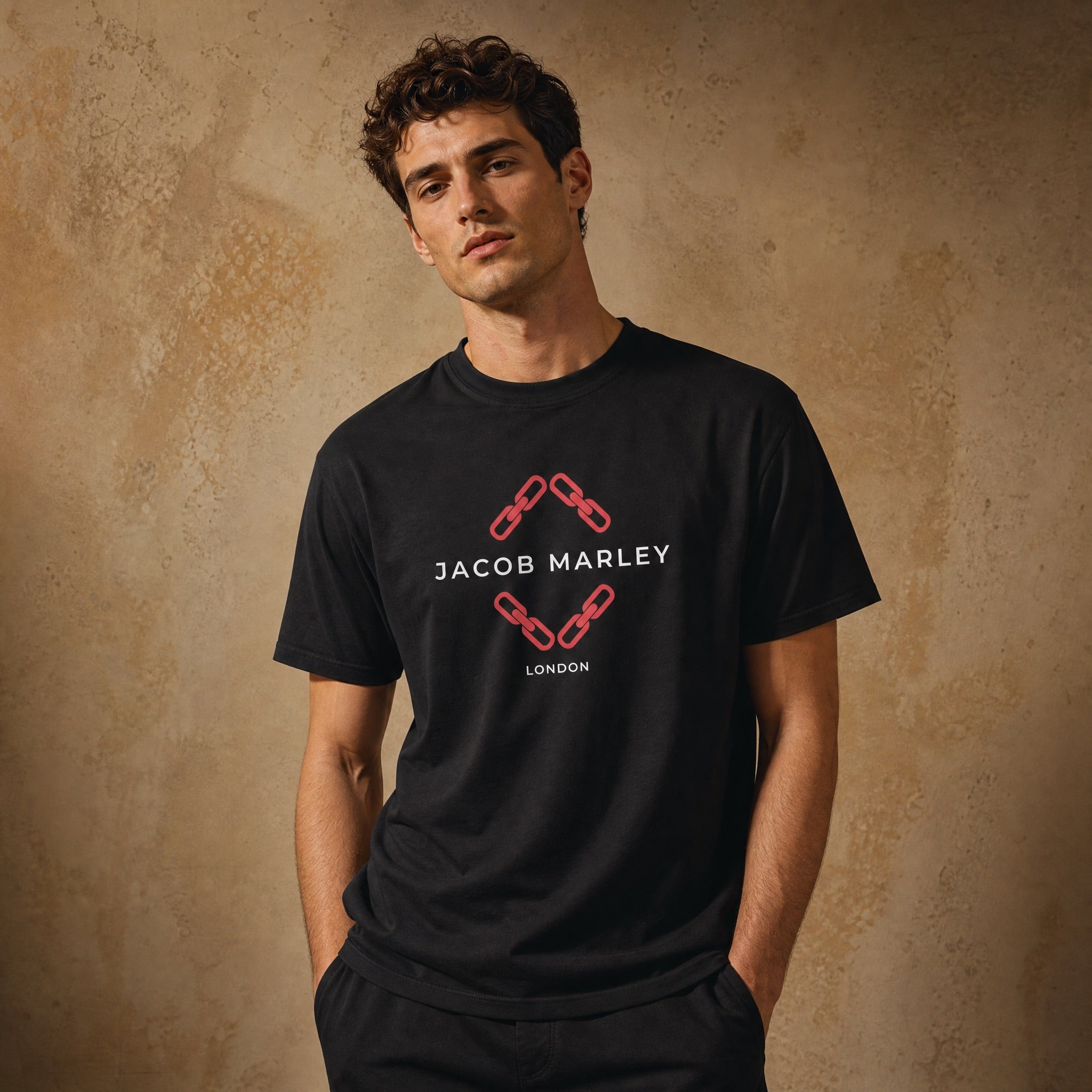 Jolly & Goode Shirts & Tops Black / S Jacob Marley London Tee Cheeky British Style