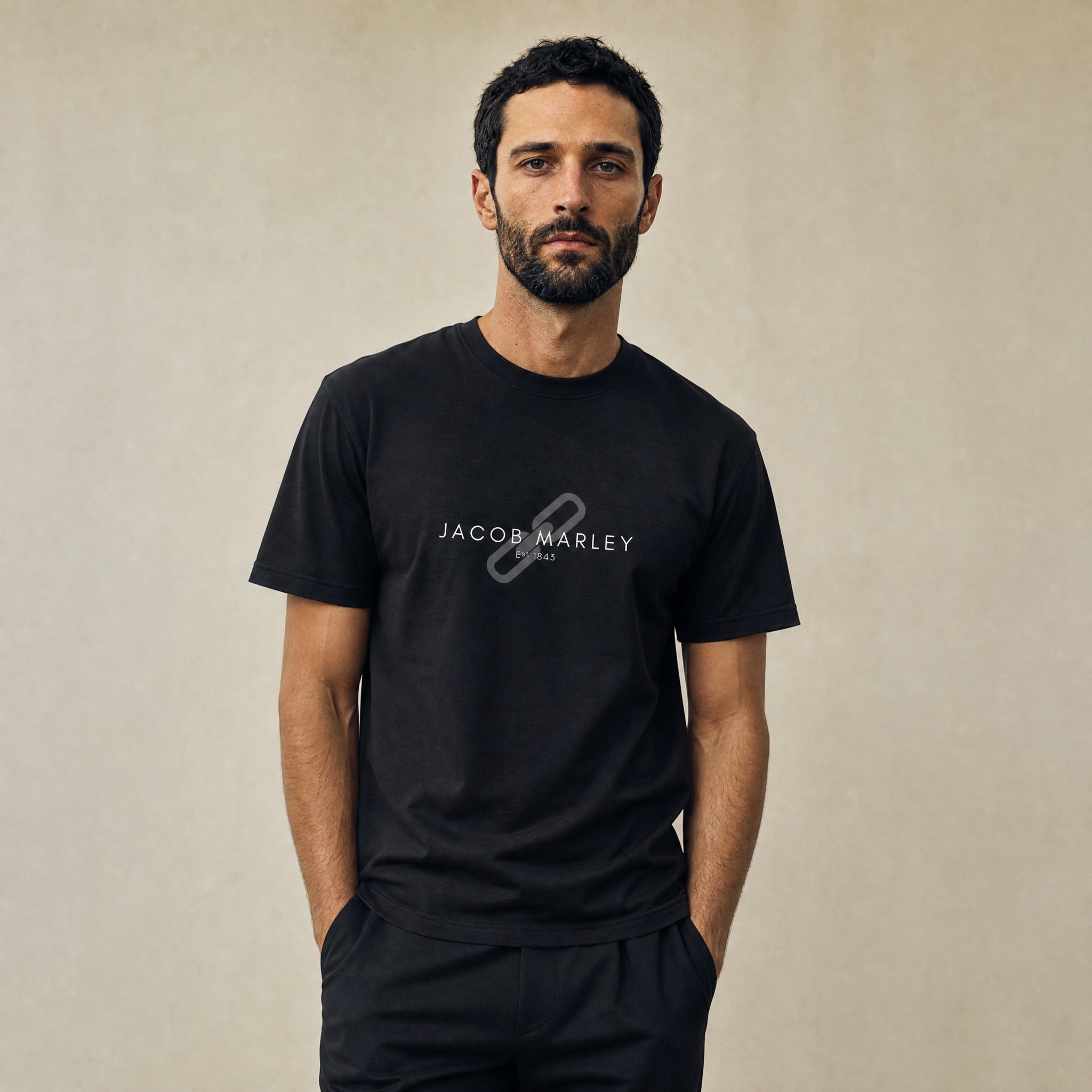 Jolly & Goode Shirts & Tops Black / S Jacob Marley Tee Cheeky British Style
