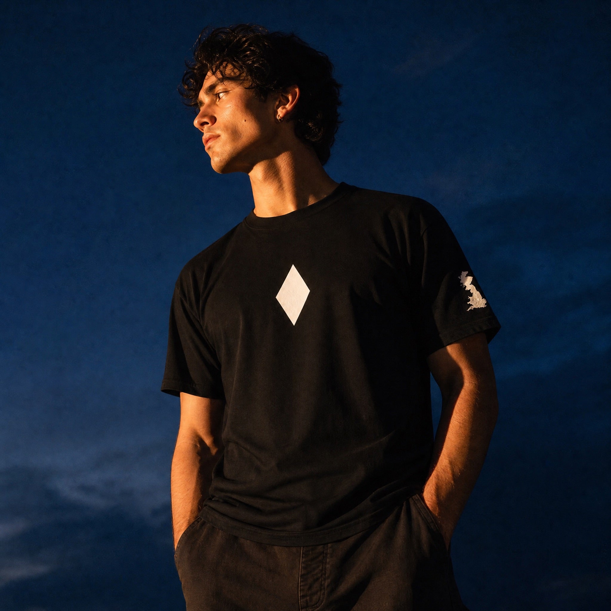 Jolly & Goode Shirts & Tops Black / S Meridian | Greenwich Prime Meridian Tee Cheeky British Style