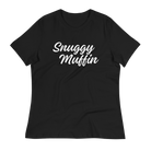 Jolly & Goode Shirts & Tops Black / S Snuggy Muffin Women's Relaxed T-Shirt Cheeky British Style