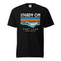 Jolly & Goode Shirts & Tops Black / S Steady On Surf Club Great Britain | Big Wave | Garment-dyed Heavyweight T-shirt Cheeky British Style