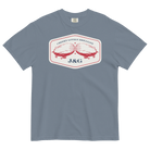 Jolly & Goode Shirts & Tops Blue Jean / S Cheeky Lovely Brilliant Airships T-shirt | Garment-Dyed Heavyweight Cotton Cheeky British Style