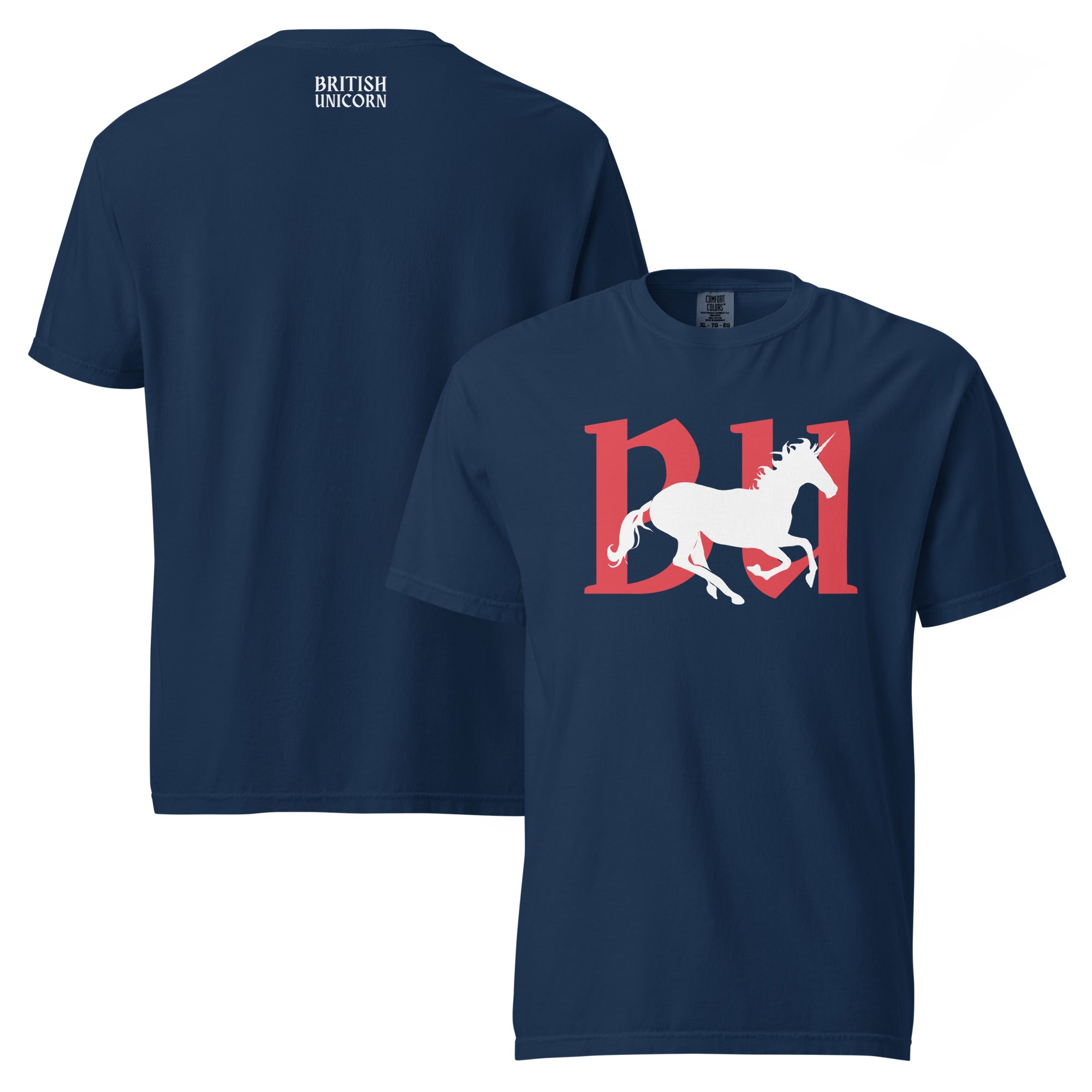 Jolly & Goode Shirts & Tops British Unicorn | Galloping | Garment-dyed Tee Cheeky British Style