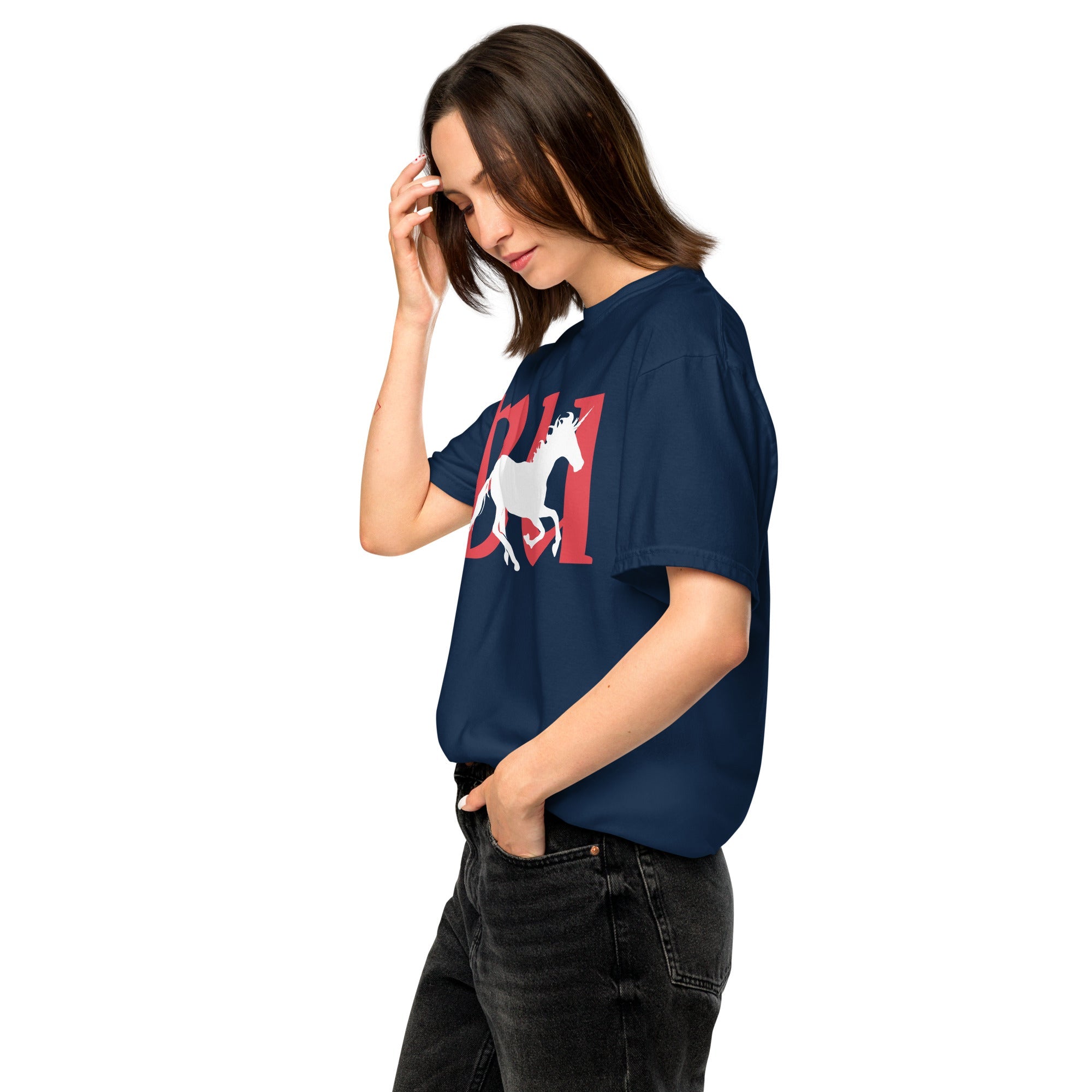 Jolly & Goode Shirts & Tops British Unicorn | Galloping | Garment-dyed Tee Cheeky British Style
