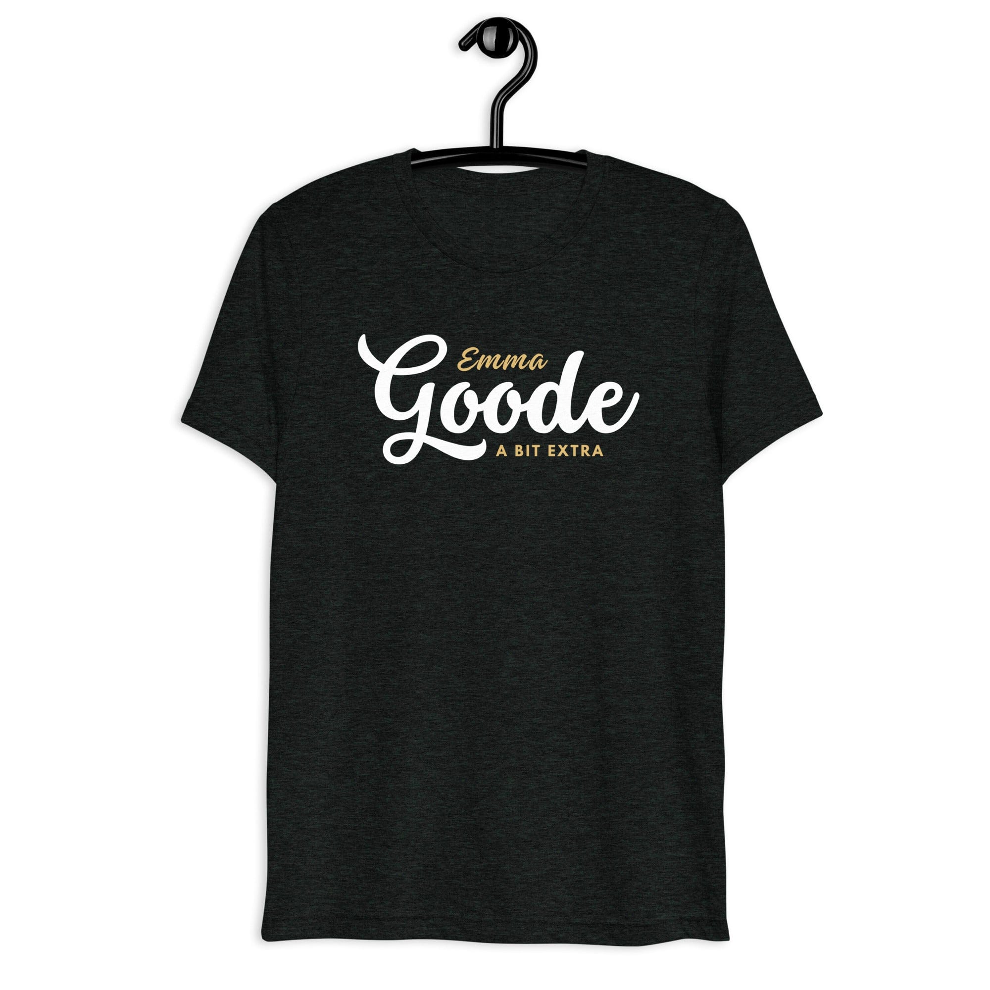 Jolly & Goode Shirts & Tops Charcoal-Black Triblend / XS Emma Goode - A Bit Extra - T-shirt | Triblend Cheeky British Style