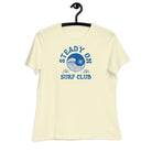 Jolly & Goode Shirts & Tops Citron / S Stead On Surf Club | Wave & Sun | Women's Relaxed T-Shirt Cheeky British Style