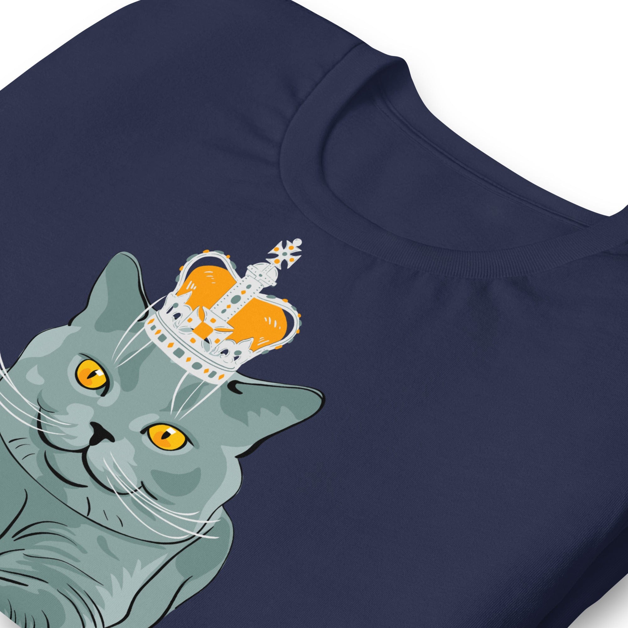 Jolly & Goode Shirts & Tops Crowned British Blue Shorthair Cat T-shirt Cheeky British Style