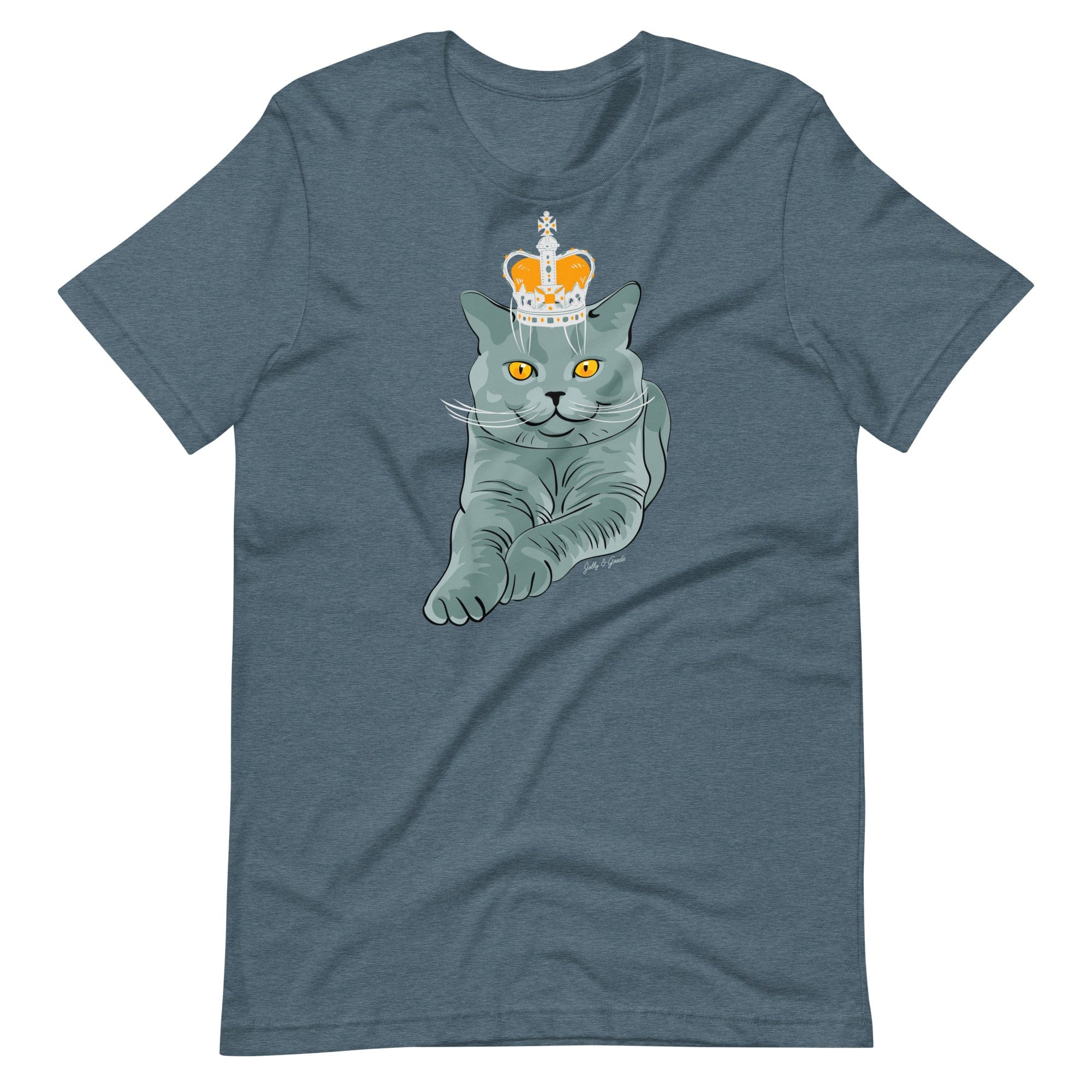 Jolly & Goode Shirts & Tops Crowned British Blue Shorthair Cat T-shirt Cheeky British Style