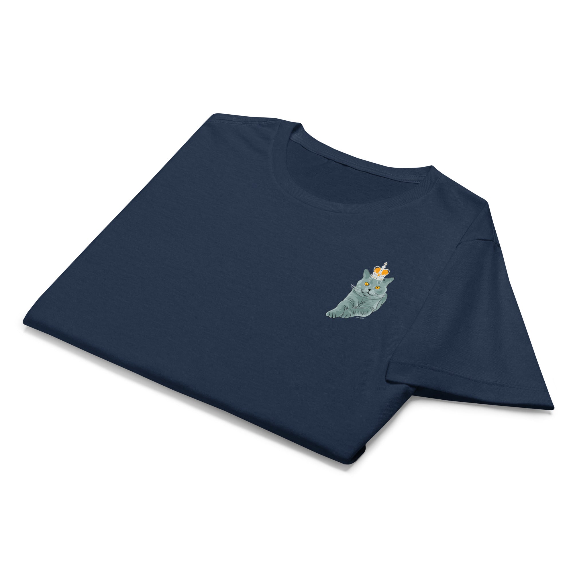 Jolly & Goode Shirts & Tops Crowned British Blue Shorthair Cat | Women’s Tee Cheeky British Style