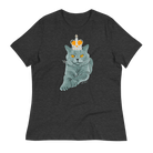 Jolly & Goode Shirts & Tops Dark Grey Heather / S British Blue Women's Relaxed T-Shirt Cheeky British Style